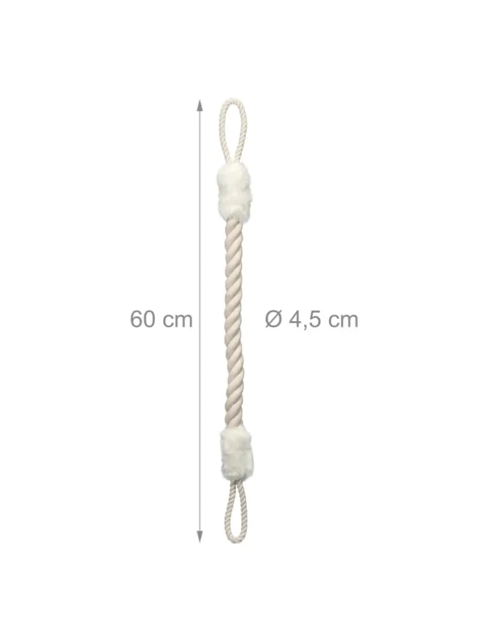 2 x Türkordel in Beige/ Weiß