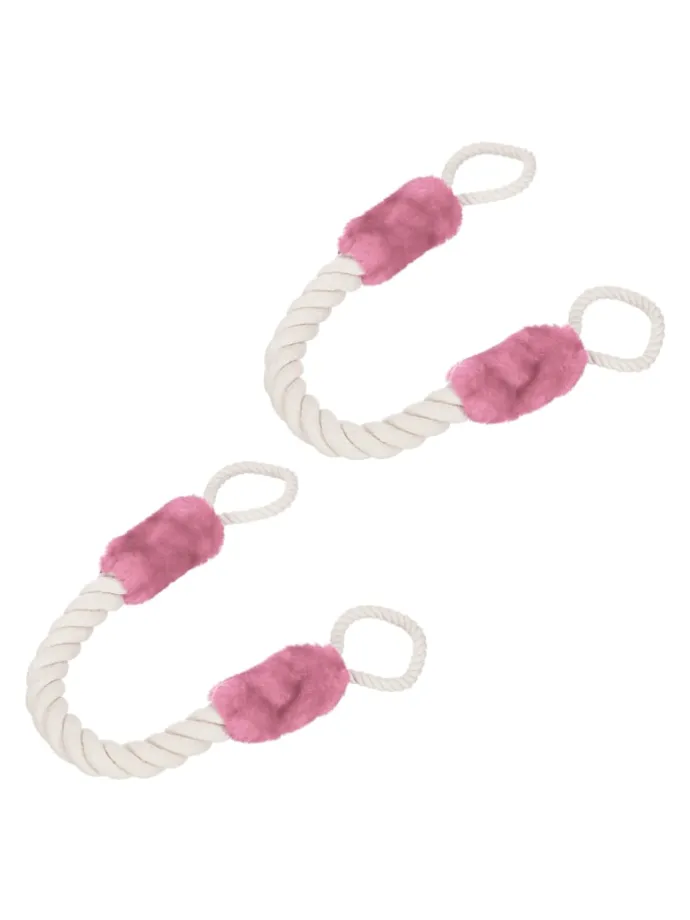 10 x Türkordel in Creme/ Rosa