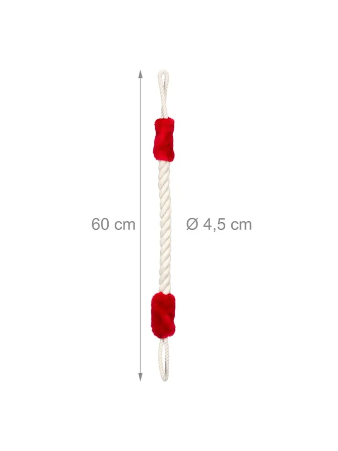 10 x Türkordel in Creme/ Rot