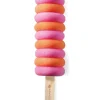 Abwaschschwamm ''Crazy Curls'' in Orange/ Rosa - (B)6 x (H)26 x (T)6 cm