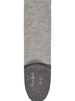 Active Socken lang in hellgrau mel.