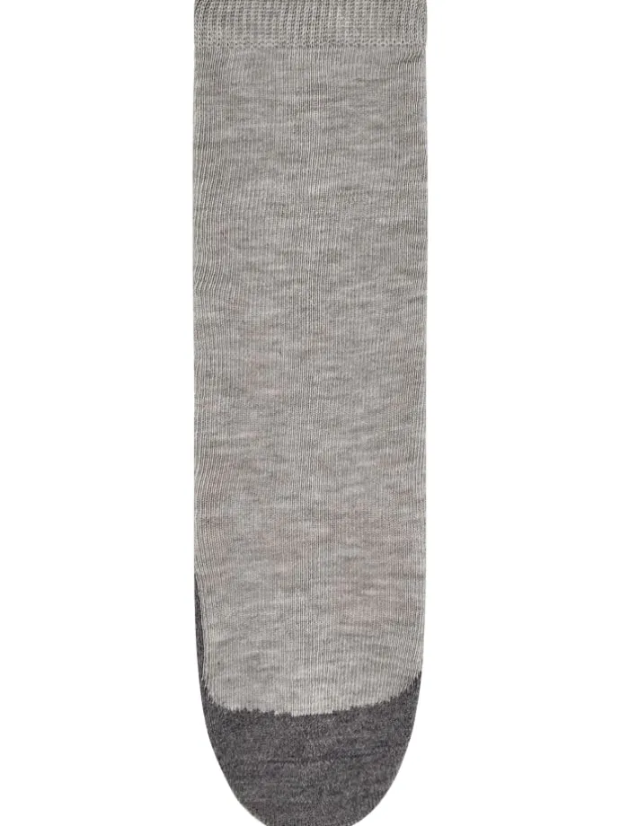Active Socken lang in hellgrau mel.