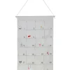 Adventskalender in Grau