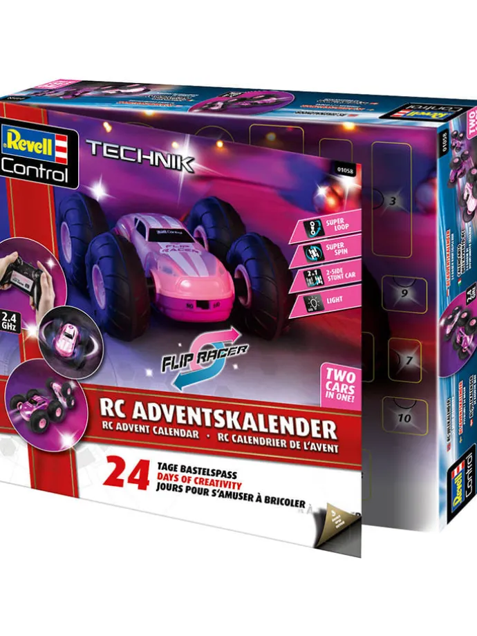 Adventskalender "Stunt Car" in Rosa - ab 8 Jahren