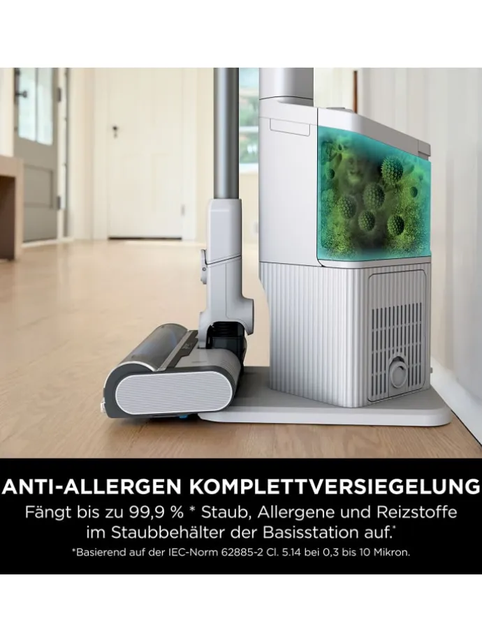 Akku Staubsauger BU3521EU Clean & Self-Empty in weiß