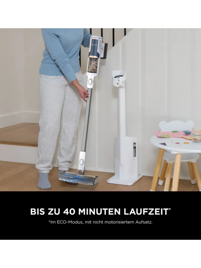 Akku Staubsauger BU3521EU Clean & Self-Empty in weiß
