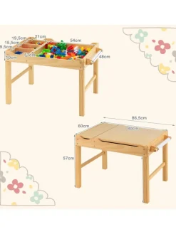 Aktivitätstisch 2 in 1 in Beige