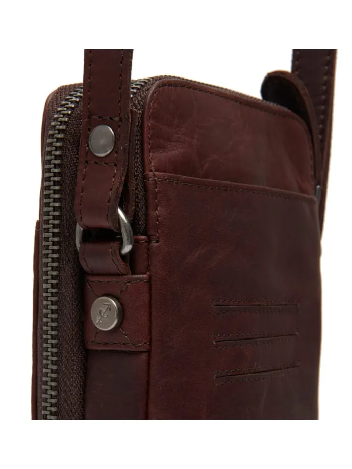 Alesund Handytasche Leder 11 cm in brown