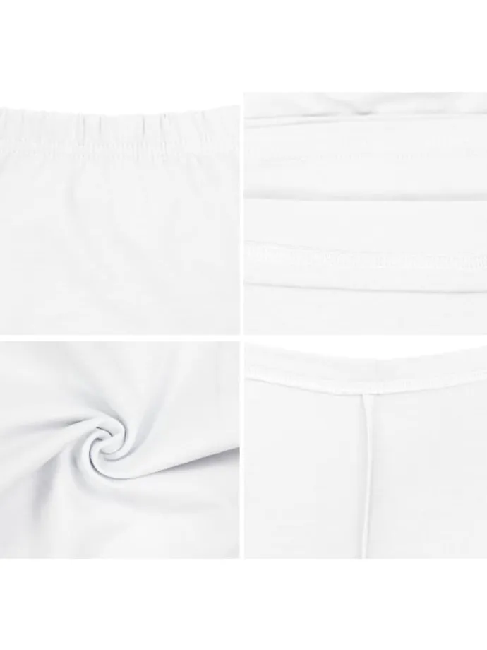 Alkato Damen Sport Shorts mit Hohem Bund in weiß Modell 2