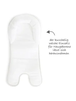 Alpha Plus Walnut Newborn Set - 4-tlg. Hochstuhl in braun,beige