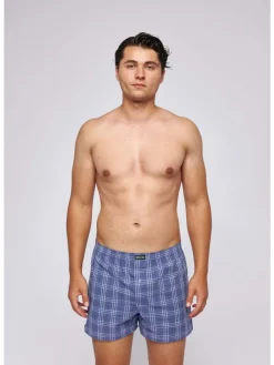 American Woven Boxershorts aus Bio-Baumwolle 3 Stück in Big Check