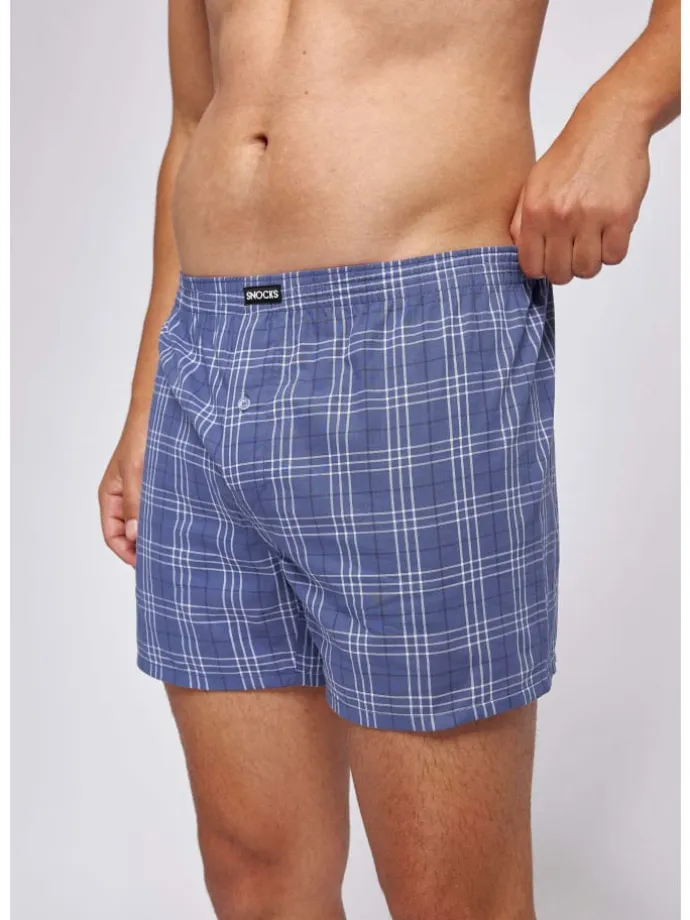 American Woven Boxershorts aus Bio-Baumwolle 3 Stück in Big Check