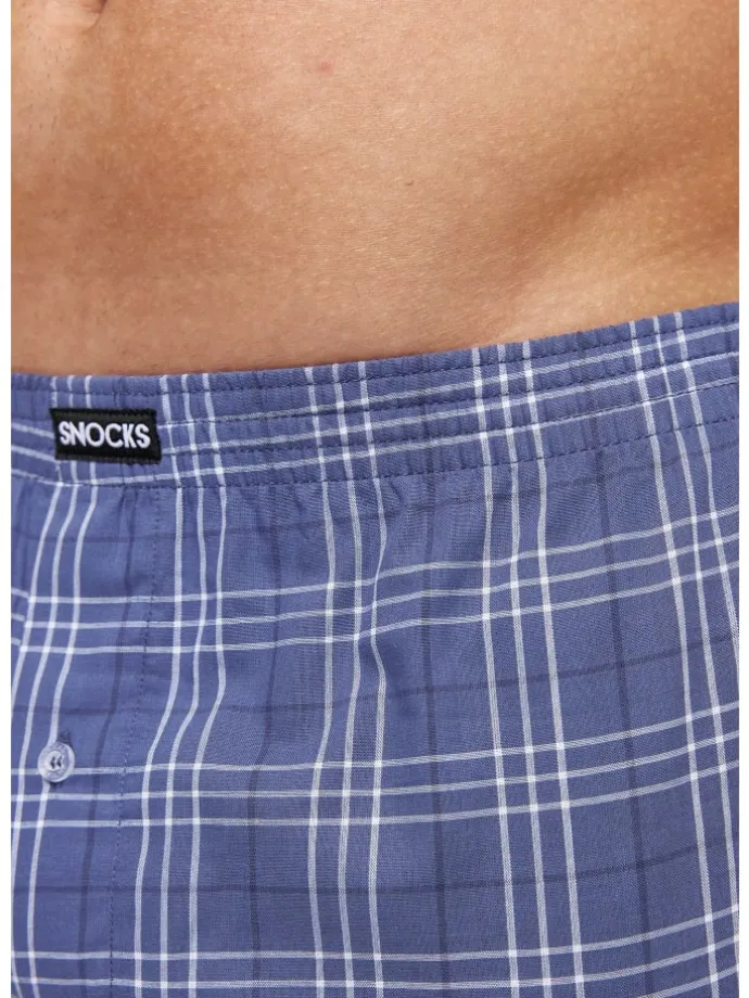 American Woven Boxershorts aus Bio-Baumwolle 3 Stück in Big Check