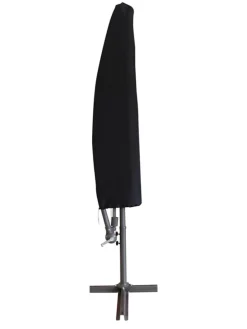 Ampelschirm in Schwarz - (H)250 cm