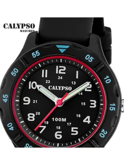 Analog-Armbanduhr Calypso Junior schwarz