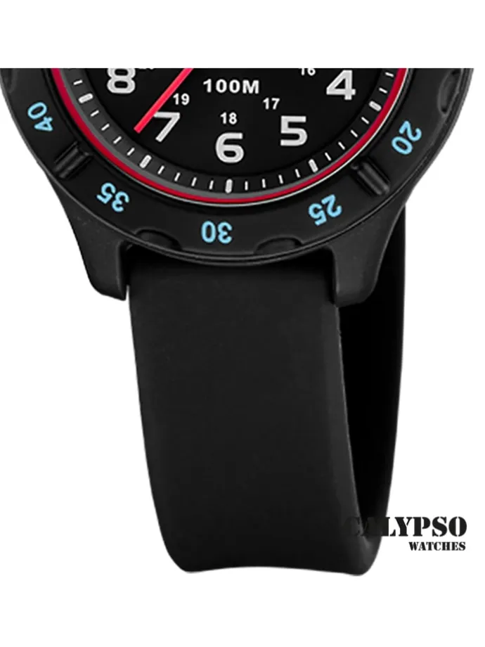 Analog-Armbanduhr Calypso Junior schwarz