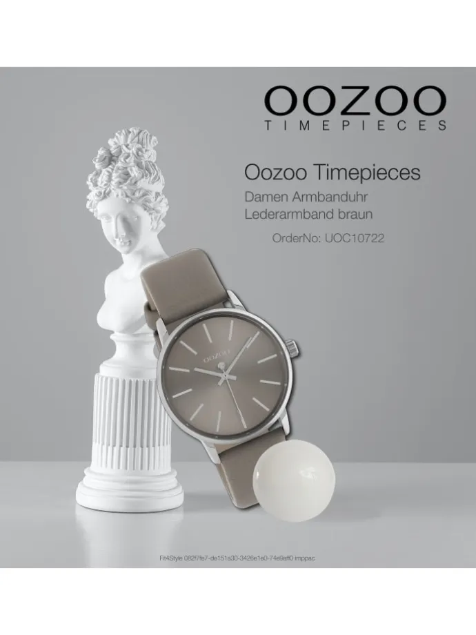 Analog-Armbanduhr Oozoo Timepieces braun mittel (ca. 36mm)