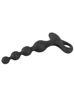 Analvibrator Rechargeable anal beads in schwarz
