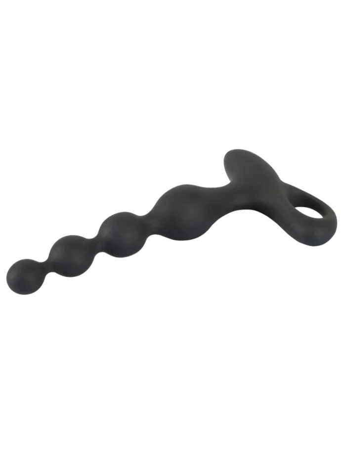 Analvibrator Rechargeable anal beads in schwarz