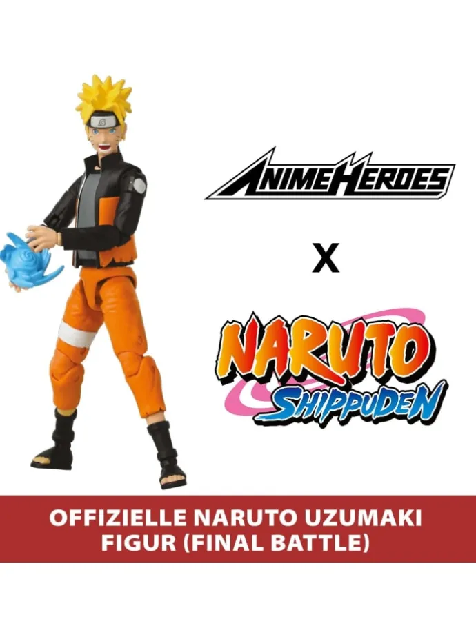 Anime Heroes Figur Naruto Uzumaki 17 cm Manga Actionfigur 4+
