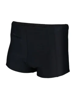 Aquarti Herren Badehose mit Reißverschlusstasche in schwarz