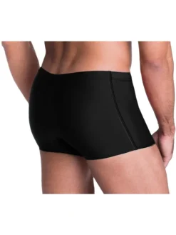 Aquarti Herren Badehose mit Reißverschlusstasche in schwarz