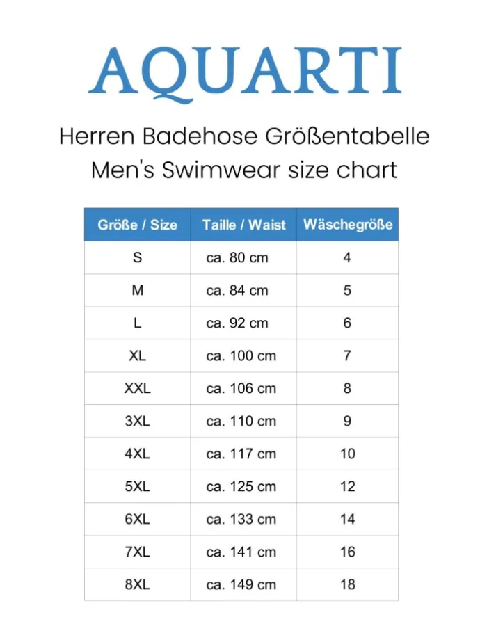 Aquarti Herren Badehose mit Reißverschlusstasche in schwarz