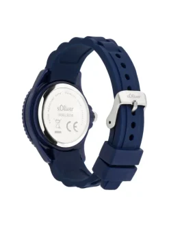 Armbanduhr mit coolen Farbdetails in blau