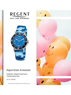 Armbanduhr Regent Kinderuhren blau klein (ca. 29mm)