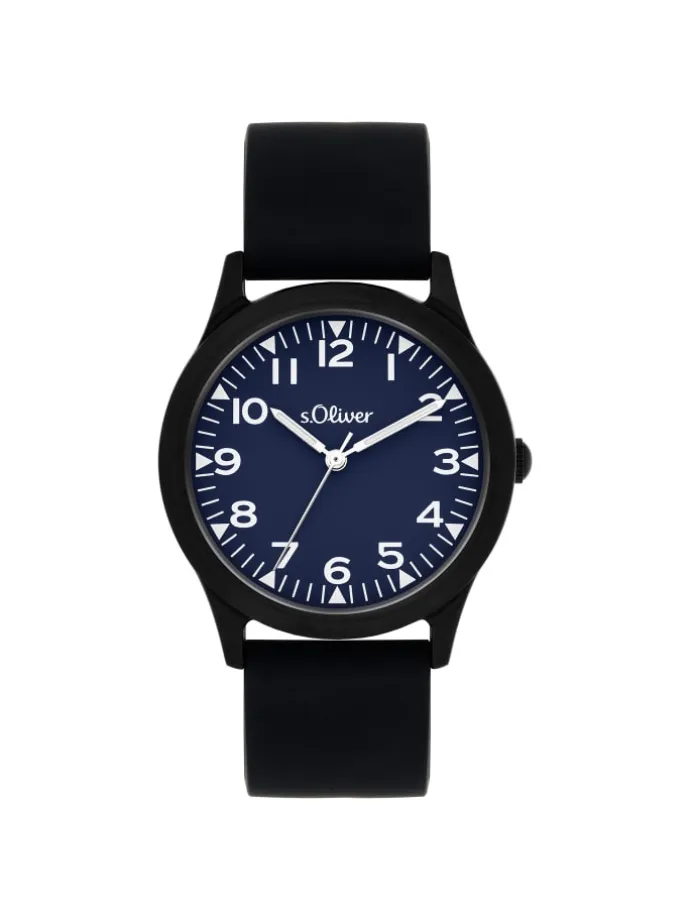 Armbanduhr The Black Rush in schwarz-blau