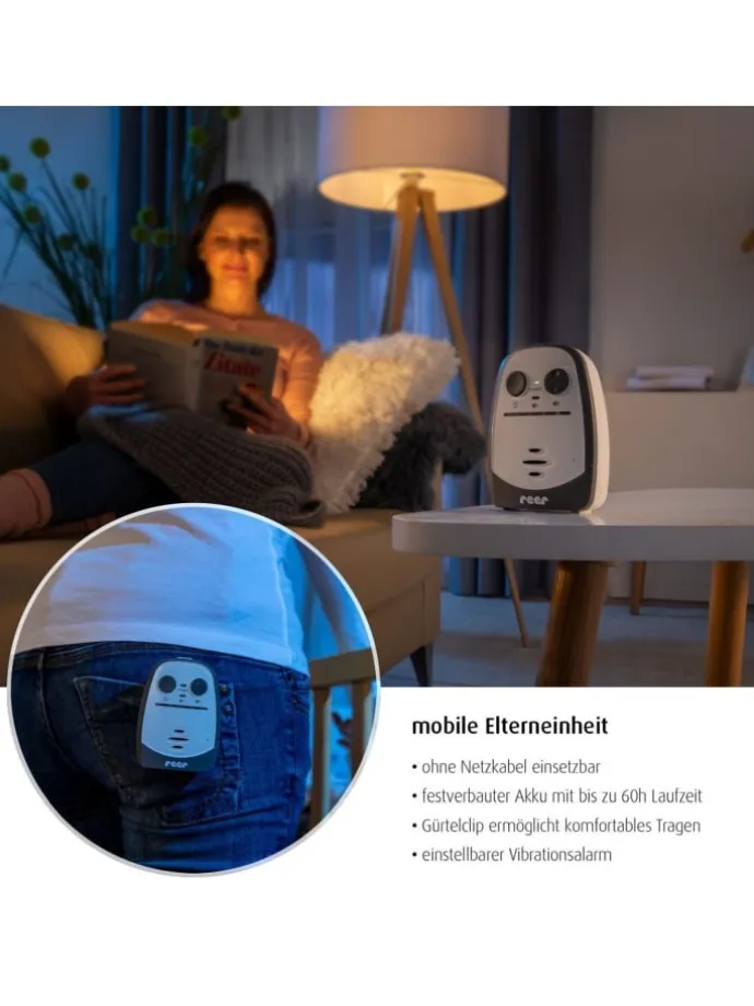 Audio Babyphone Cosmo in Weiß ab 0 Monate