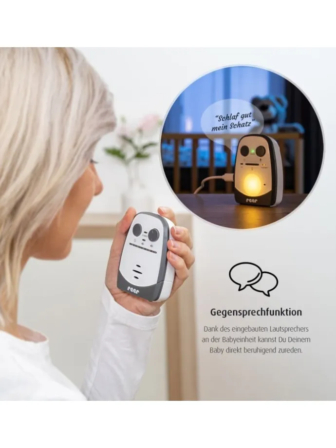 Audio Babyphone Cosmo in Weiß ab 0 Monate
