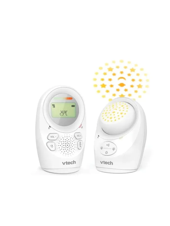 Audio Babyphone mit Projektionsnachtlicht in Weiß ab 0 Monate