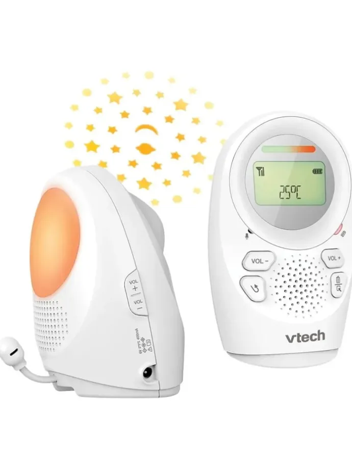 Audio Babyphone mit Projektionsnachtlicht in Weiß ab 0 Monate