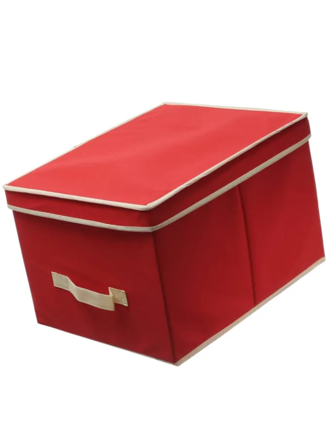 Aufbewahrungsbox für 24 Christbaumkugeln in rot
