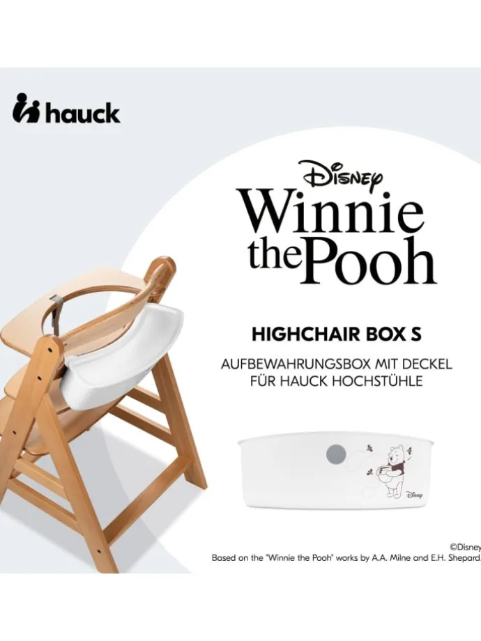 Aufbewahrungsbox für Hochstuhl Rückenlehne in weiss