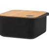 Aufbewahrungsbox in Schwarz/ Hellbraun - 600 ml