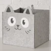 Aufbewahrungsbox "Mollie" in Hellgrau - (H)33 cm