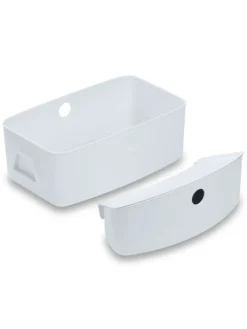 Aufbewahrungsboxen für Hochstuhl - 2er Set in weiss