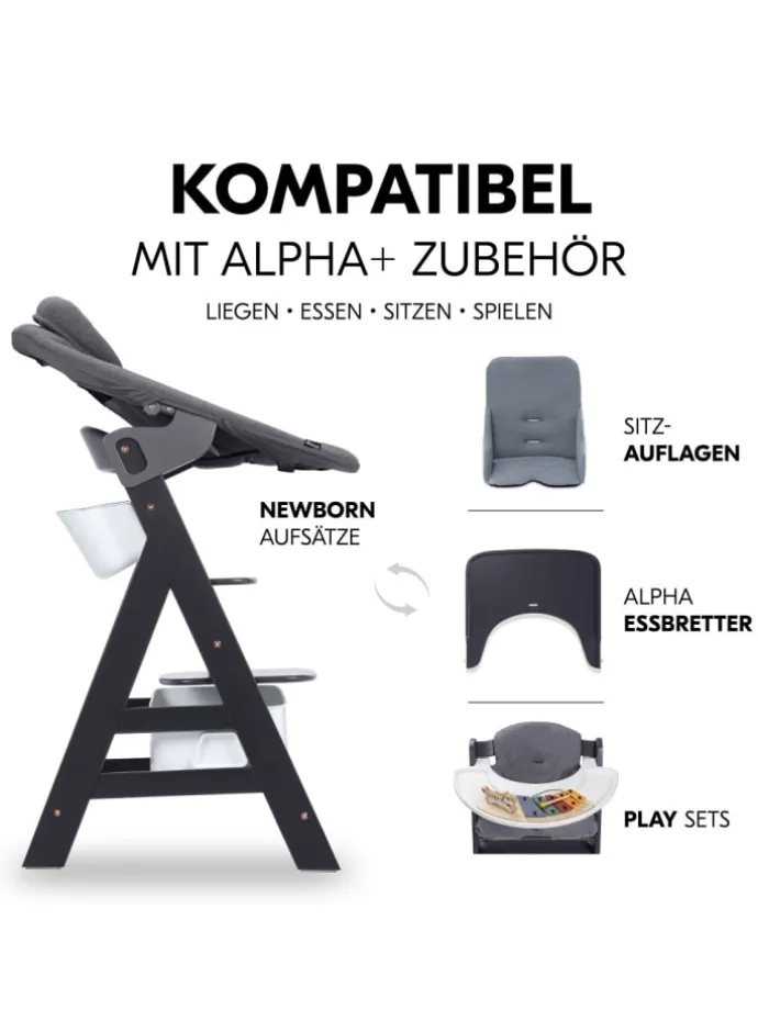 Aufbewahrungsboxen für Hochstuhl - 2er Set in weiss