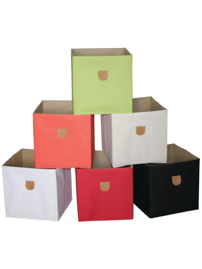 Aufbewahrungsboxen Set "Stor'It" in Grün - (B)34 x (H)34 x (T)34cm