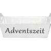 Aufbewahrungskiste in Weiß - (B)34 x (H)14 x (T)17,5 cm