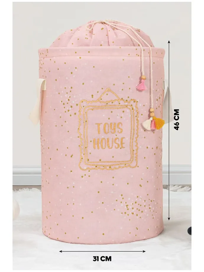 Aufbewahrungskorb "KALS-04270" in Rosa - (H)46 x Ø 31 cm