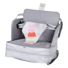 Aufblasbarer Peppa Pig Boostersitz – grau/rosa, mobil, für Kinder & unterwegs