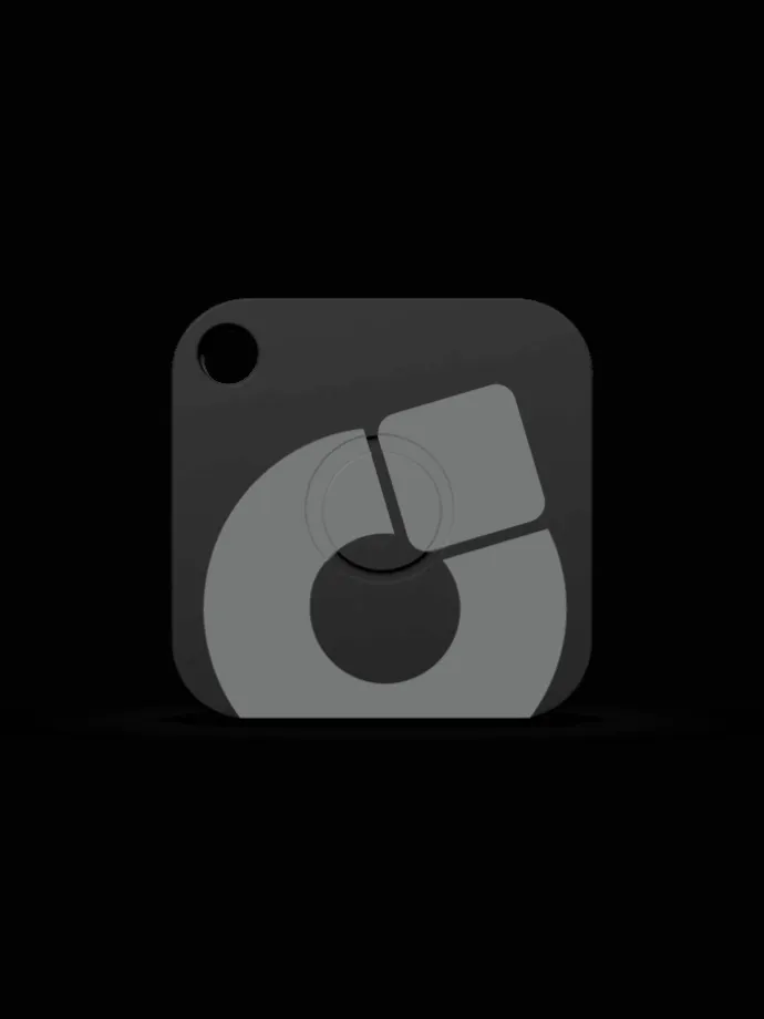 Aufladbarer Bluetooth-Schlüsselfinder "recharge" in schwarz, 4er Pack