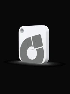 Aufladbarer Bluetooth-Schlüsselfinder "recharge" in weiß, 4er Pack