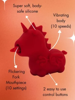 Auflegevibrator Blaze Diablo in rot