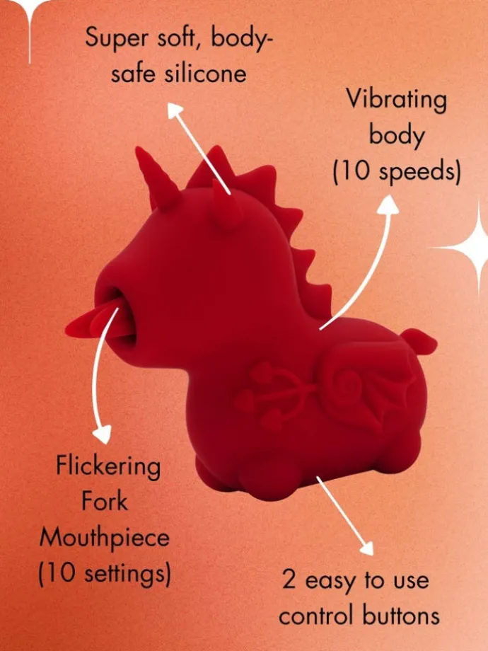 Auflegevibrator Blaze Diablo in rot