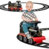 Aufsitz Lokomotive mit Bahn in Schwarz