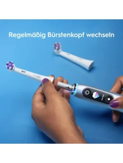 Aufsteckbürsten "iO - Strahlendes Weiß" in Weiß (6er-Pack)
